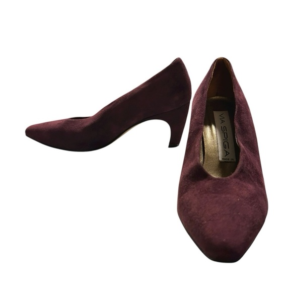 Via Spiga Plum Suede Classic Pumps – Size 6 - Picture 3 of 6